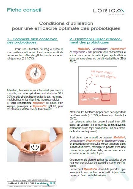 fiche probiotiques